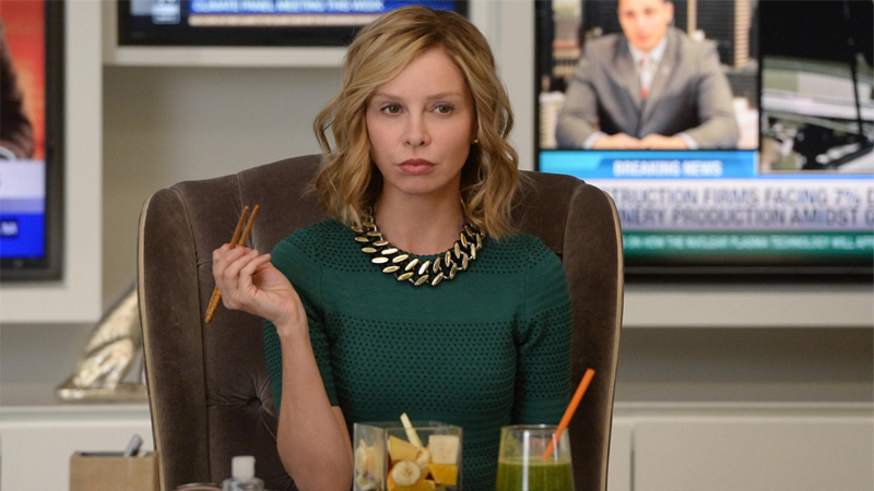 Calista Flockhart as Cat Grant, Queen of Media, on Supergirl
